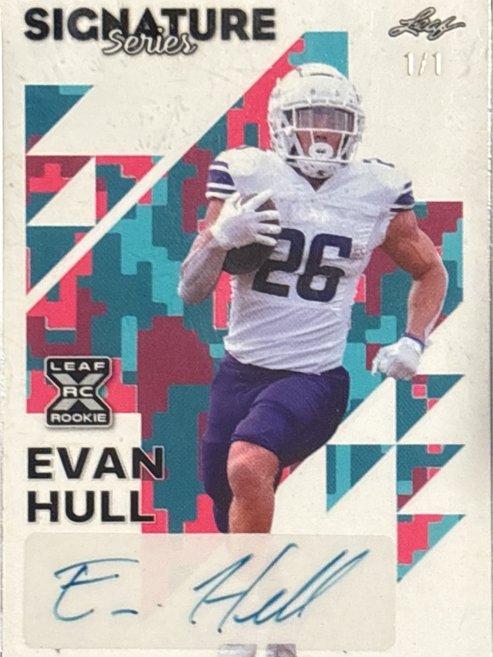 Leaf Signature Series Evan Hull Rookie Trading Card - 1/1 Autographed